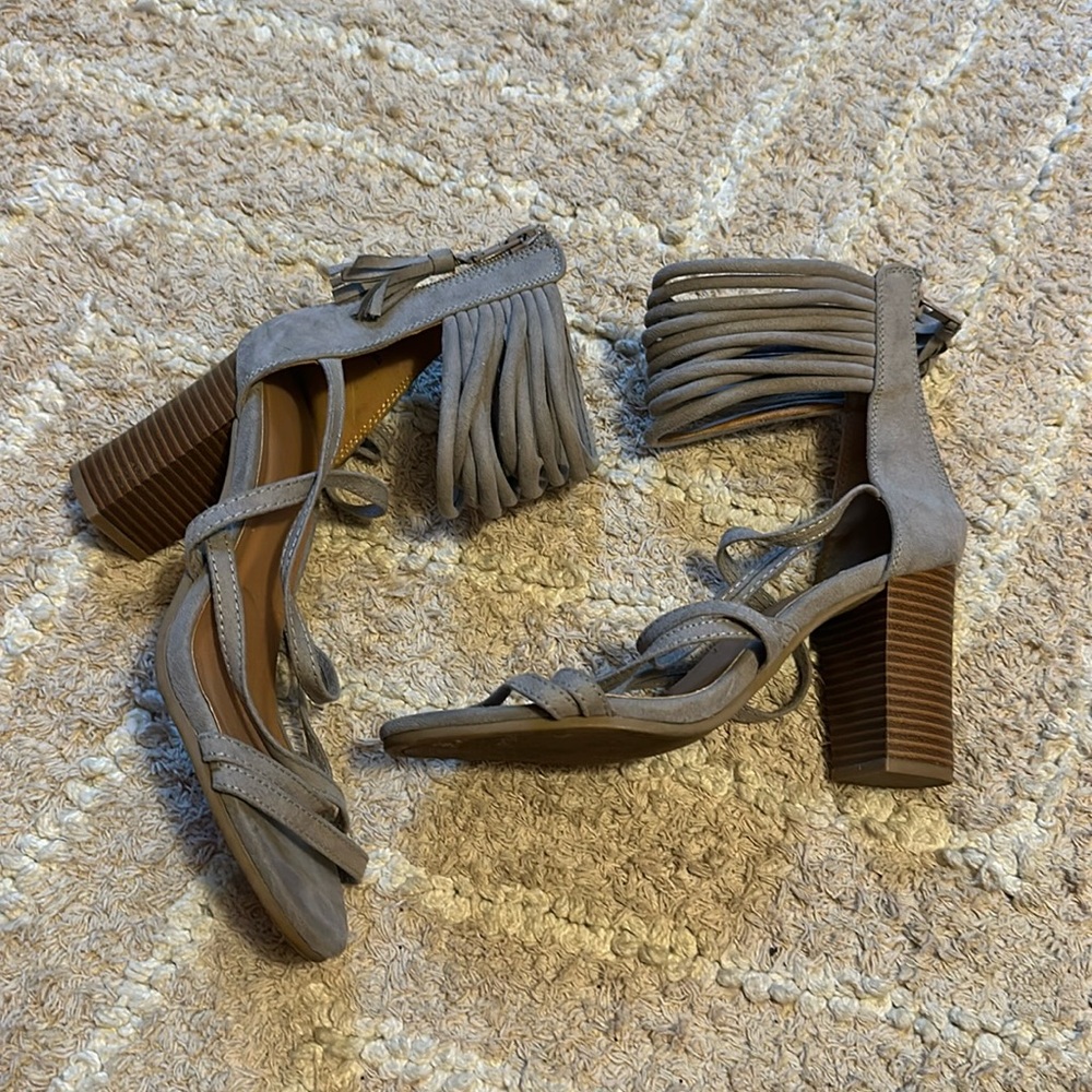 Gray suede Charlotte Russe heels